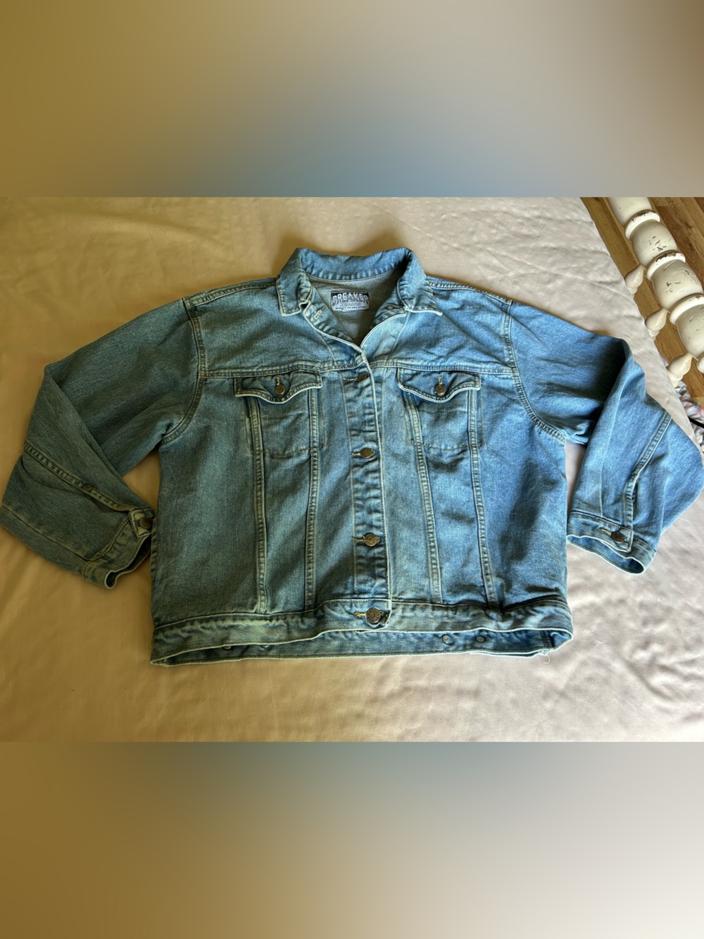 Breaker Jeans Light Wash Denim Jacket - BREAKER JEANS